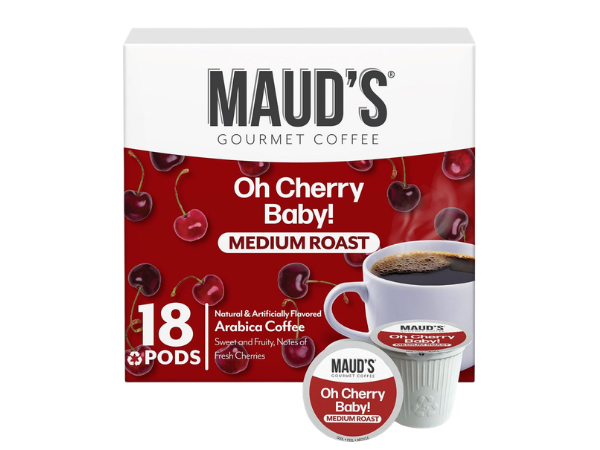 Maud’s Cherry Flavored Coffee Pods