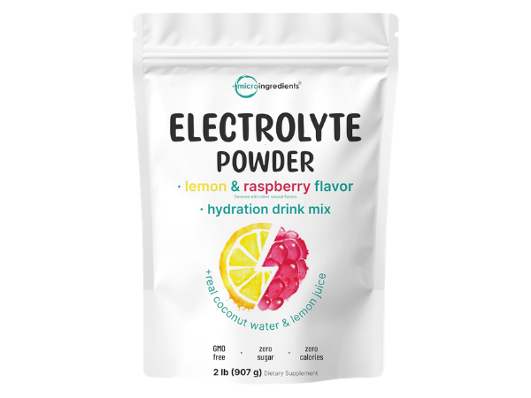 Micro Ingredients Electrolytes Powder – Lemon Raspberry Flavor