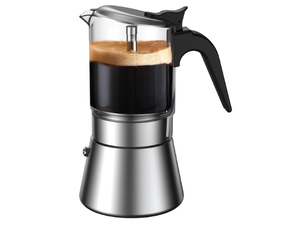 SIXAQUAE Moka Induction Stovetop Espresso Maker