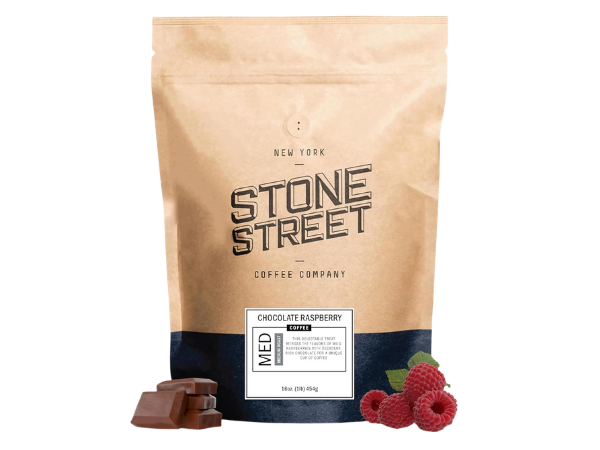 Stone Street Flavored Ground Coffee, Chocolate Raspberry
