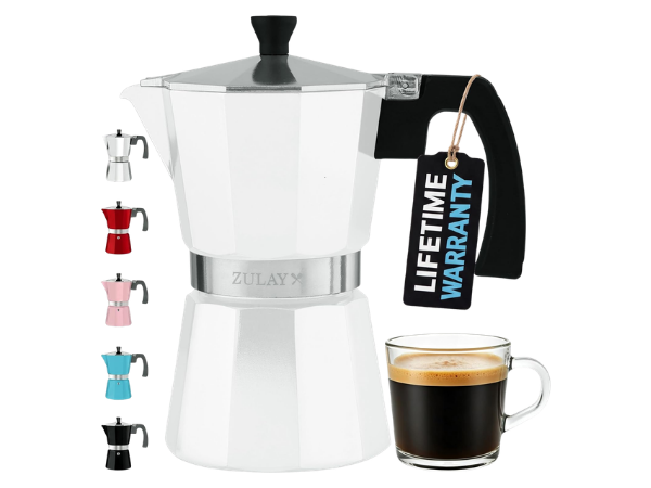Zulay Moka Pot Espresso Stovetop Coffee Maker