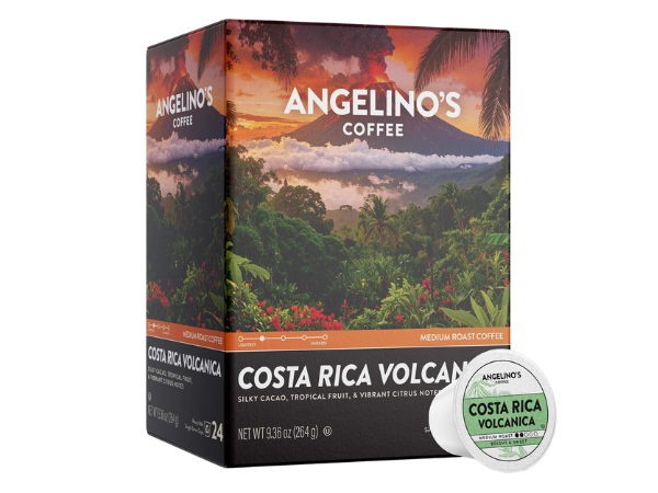 Angelino's Coffee Costa Rica Volcanica Coffee Pods