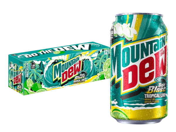 Mountain Dew Baja Blast Cans, 12 oz