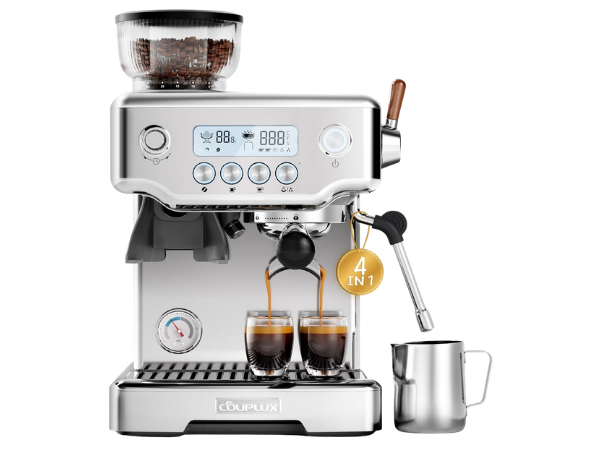 COUPLUX Smallest Espresso Machine with Grinder