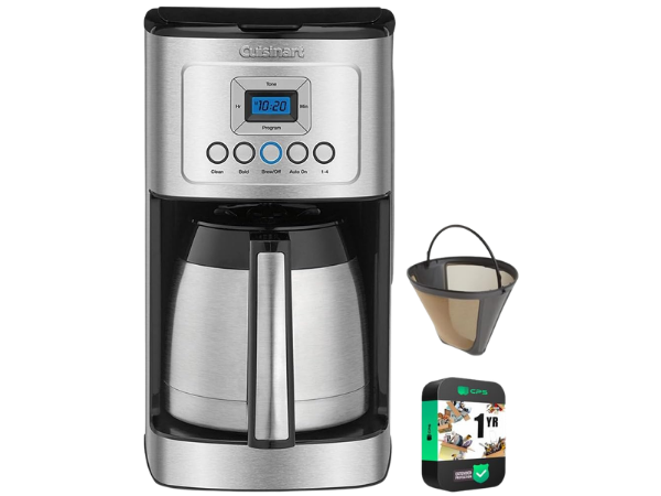 Cuisinart 12 Cup Programmable Stainless Steel Thermal Coffee Maker with Thermal Carafe