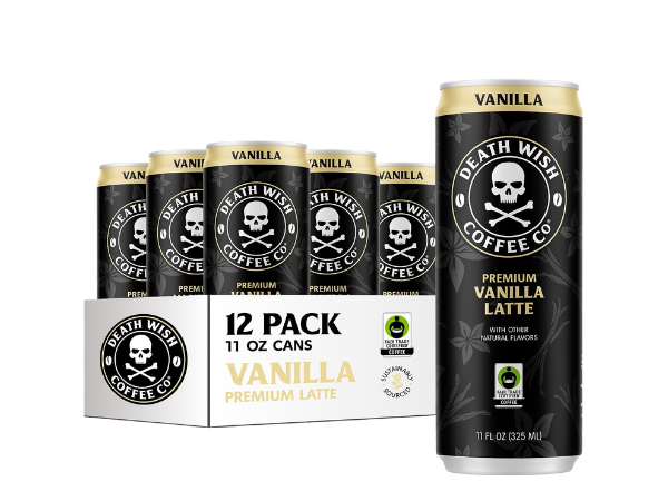 Death Wish Coffee Vanilla Cold Brew Latte