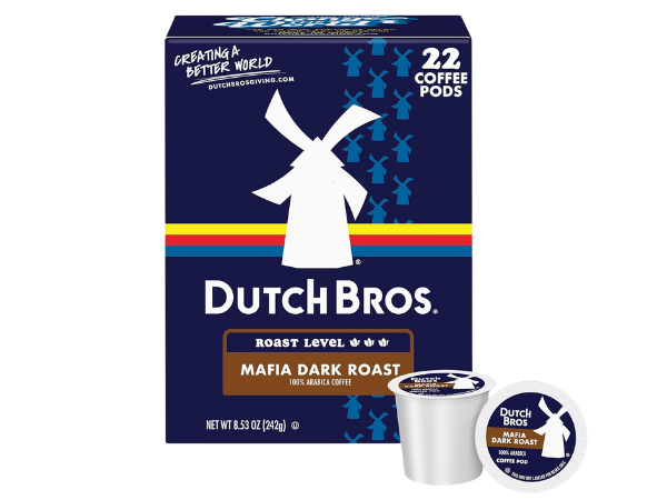 Dutch Bros Mafia Dark Roast, Single Serve Coffee Pods