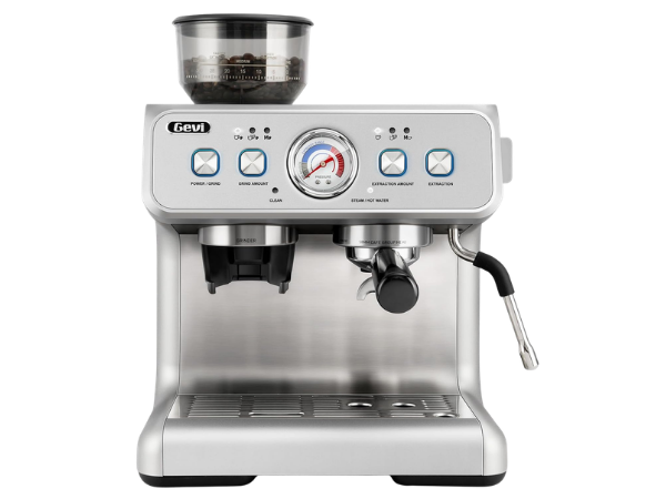 Gevi Dual Boiler Espresso Machine With Built‑In Burr Grinder