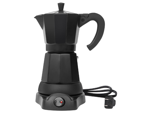 LAOION 6‑Cup Electric Moka Pot, 300ml Portable Espresso Maker