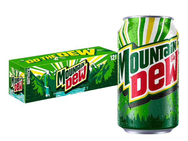 Mountain Dew Soda, 12 Fl Oz Cans