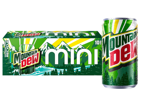 Mountain Dew Soda, 7.5 Fl Oz Mini Cans