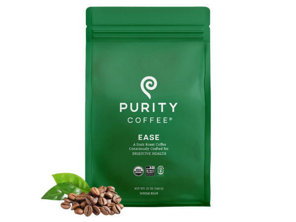 Purity Coffee EASE Low Acid Dark Roast Whole Bean