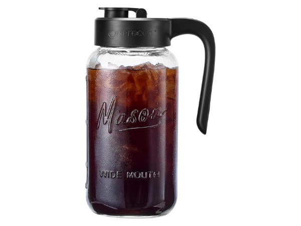 Spreccio Cold Brew Coffee Maker – 64oz Mason Jar Pitcher