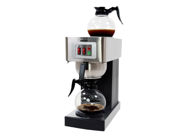 TQS CAFE Commercial Coffee Maker, Double 12‑Cup Stainless Steel