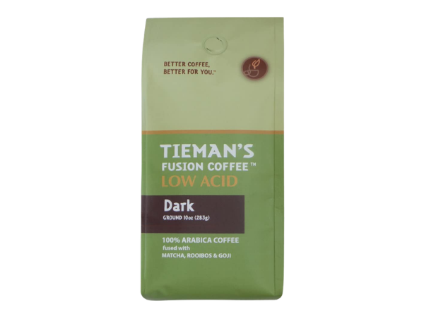 Tieman’s Fusion Coffee, Low Acid Dark Roast, Ground
