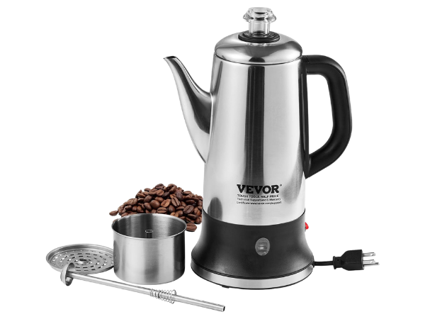 VEVOR 12‑Cup Electric Percolator Coffee Pot