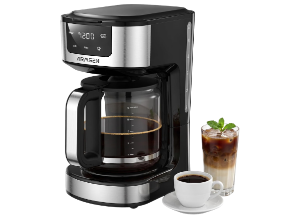 AIRMSEN Drip Coffee Maker 12-Cup Programmable
