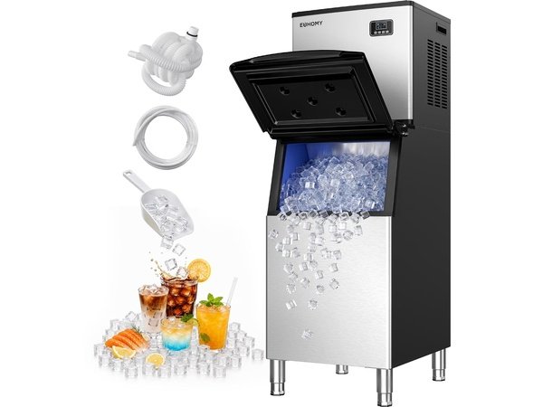 EUHOMY Commercial Ice Maker Machine