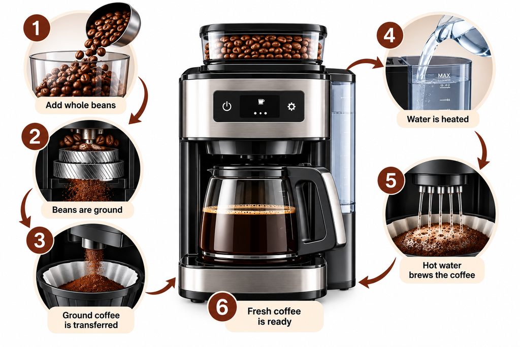 How Does a Whole Bean Coffee Maker Work