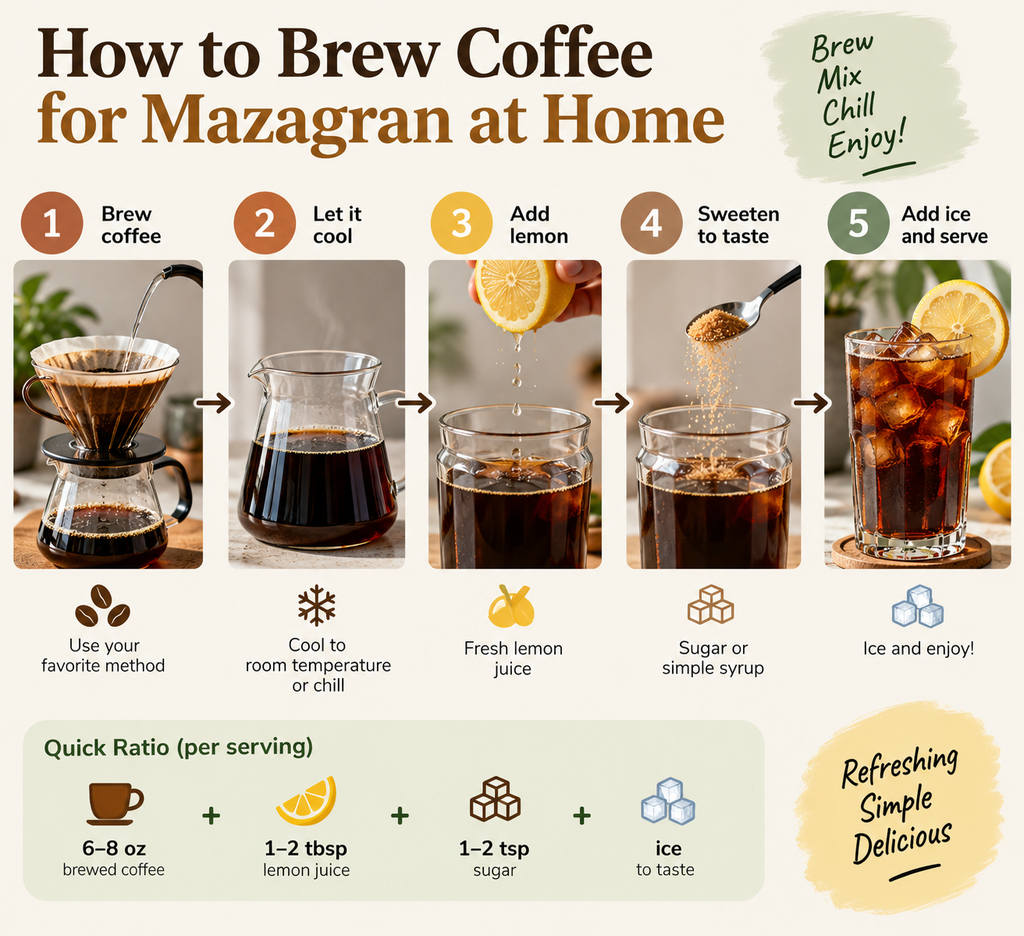How to Brew Coffee for Mazagran at Home