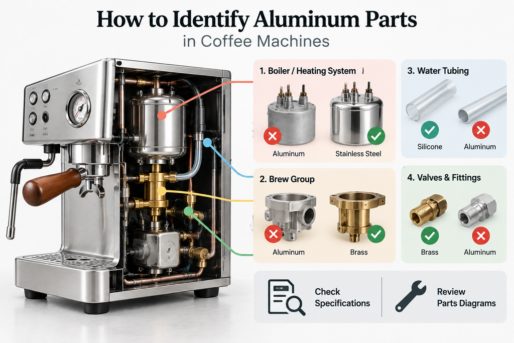 How to Identify Aluminum Parts in Coffee Machines