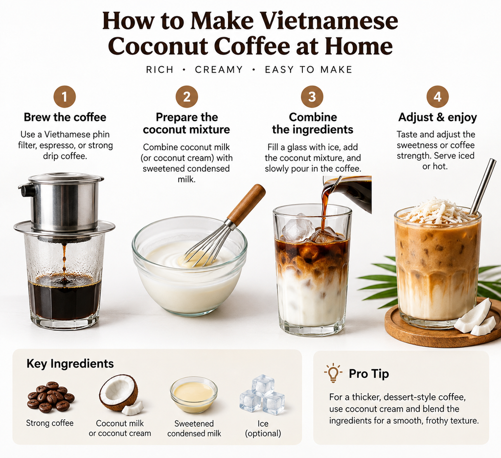 How to Make Vietnamese Coconut Coffee at Home