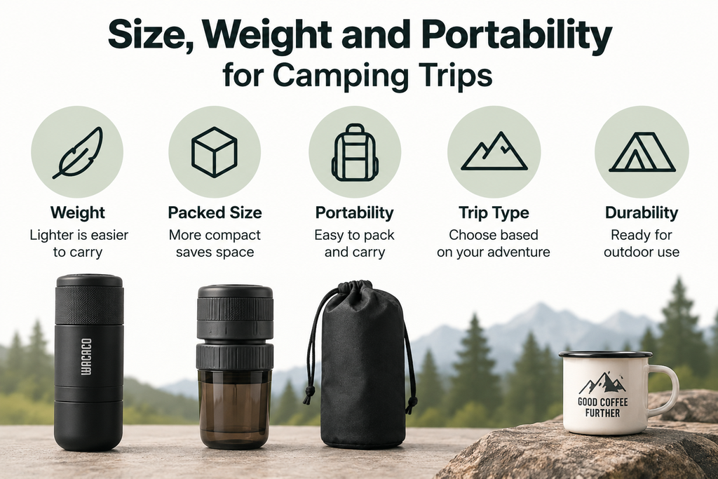 Size, Weight and Portability for Camping Trips