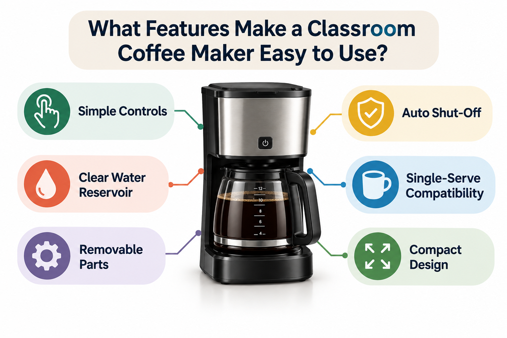 What Features Make a Classroom Coffee Maker Easy to Use