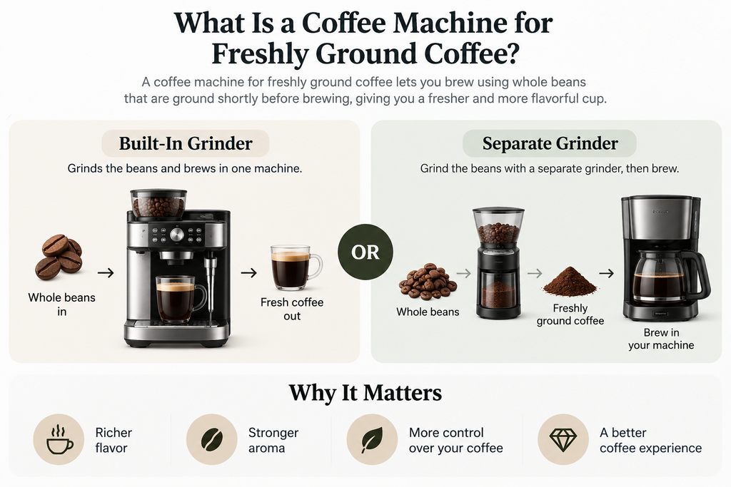 What Is a Coffee Machine for Freshly Ground Coffee?