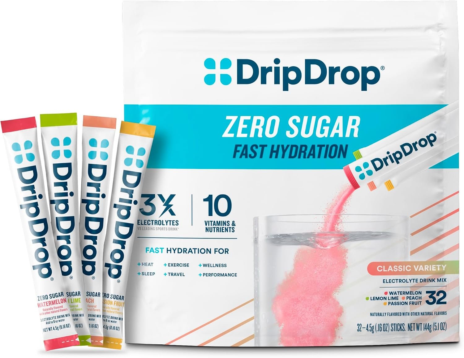 DripDrop Sugar-Free Electrolyte Packets